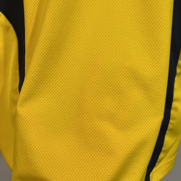 Adidas Yellow University of Michigan Short Sleeve Climalite Mesh Polo - Size M - Picture 7 of 7